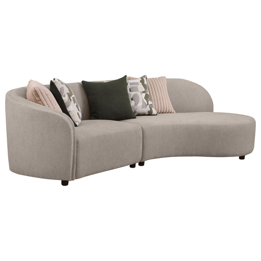 Coaster Furniture Fayette Greige Beige 2pc Sectional