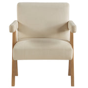 Steve Silver Helen Brown Cream Accent Chair
