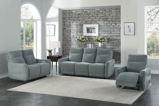 Home Elegance Edition Gray Power 3pc Living Room Set