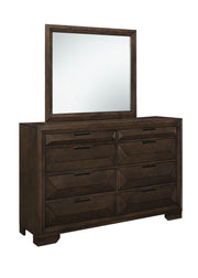Home Elegance Chesky Warm Espresso Dresser and Mirror