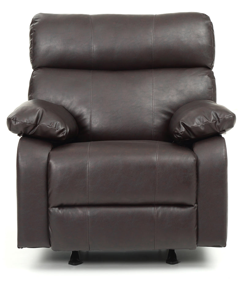 Glory Furniture Manny Black Faux Leather Rocker Recliner