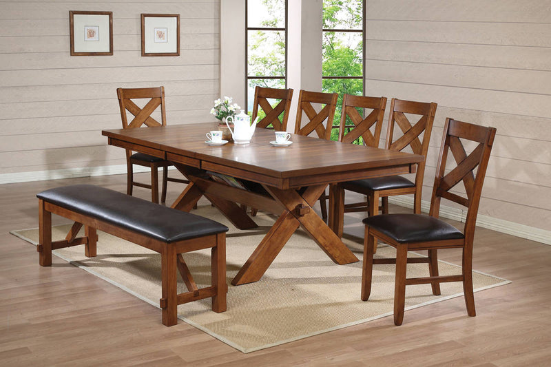 Acme Furniture Apollo Espresso Walnut 8pc Dining Room Set