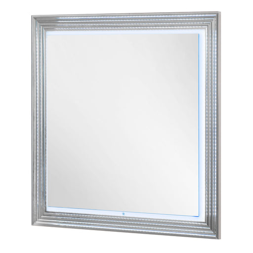 Global Furniture Ylime Light Grey White Mirror with LED