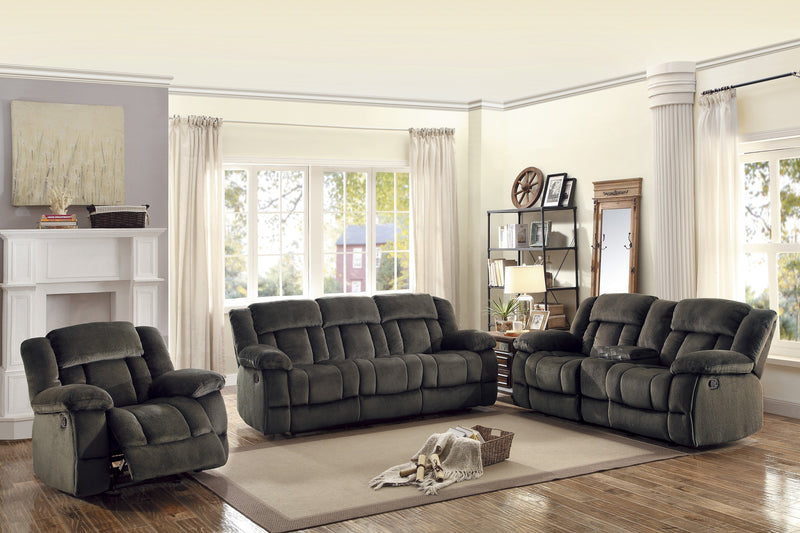 Home Elegance Laurelton Brown 3pc Living Room Set