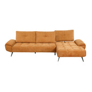 Home Elegance Dominic Beige 2pc Sectional with Right Chaise