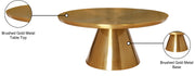 Meridian Furniture Martini Brushed Gold Coffee Table