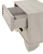 Crown Mark Sarter White Night Stand
