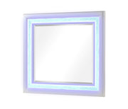 Galaxy Home Passion Milky White Wood Mirror