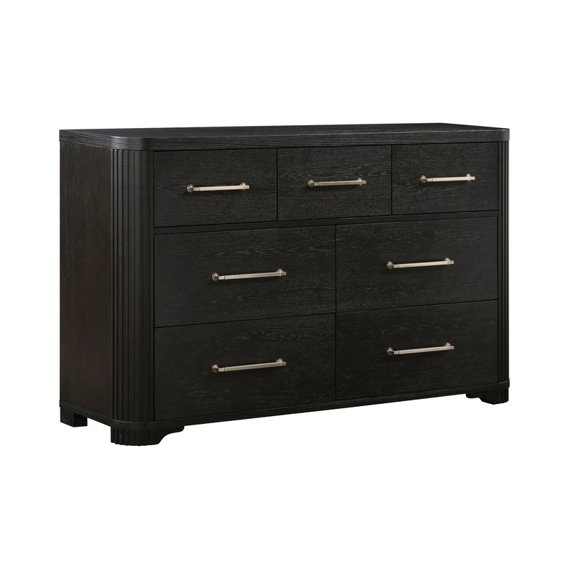 Home Elegance Gilbert Charcoal Dresser And Mirror