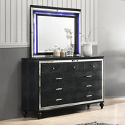 New Classic Furniture Valentino Black Lighted Mirror