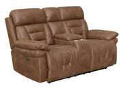 Steve Silver Brock Cinnamon Power Console Loveseat