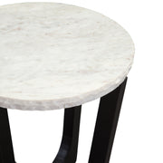 Steve Silver Chrissy White Marble End Table
