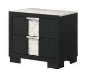 Crown Mark Rangley Black Night Stand