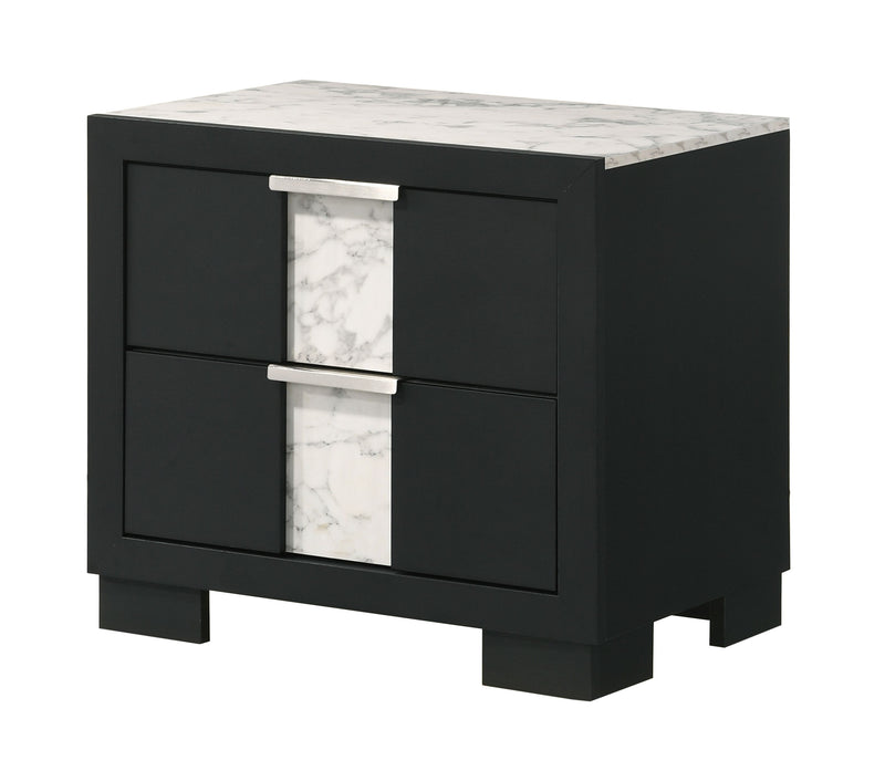 Crown Mark Rangley Black Night Stand