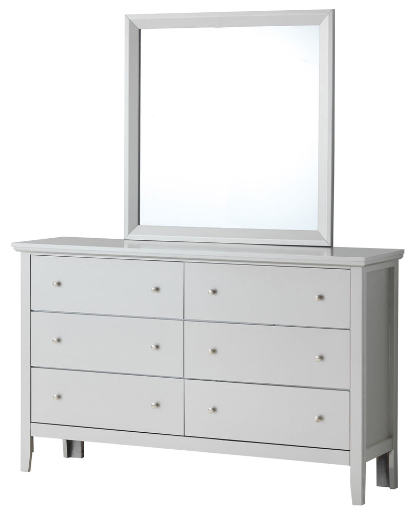 Glory Furniture Primo Silver Champagne Dresser and Mirror