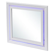 Glory Furniture Verona Sleek Silver Champagne Dresser And Mirror