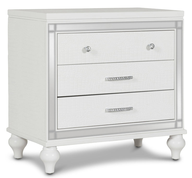 New Classic Furniture Valentino White Nightstand