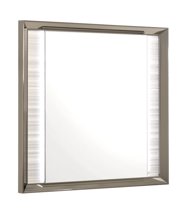 Global Furniture Zambrano White Mirror with LED