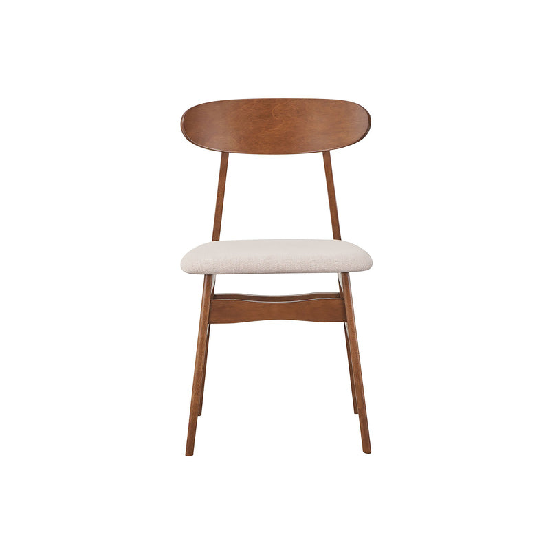 2 New Classic Furniture Morocco Walnut Brown Green Dining Chairs