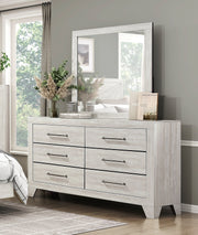 Home Elegance Aspen Dusty Gray Oak Dresser And Mirror