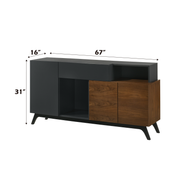 Acme Furniture Destin Walnut Server