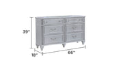 Galaxy Home Mystic Silver Dresser and Mirror