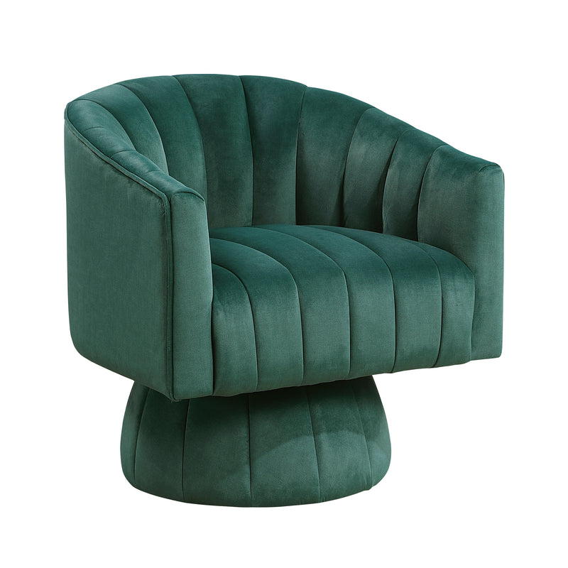 Home Elegance Bristol Teal Swivel Chair