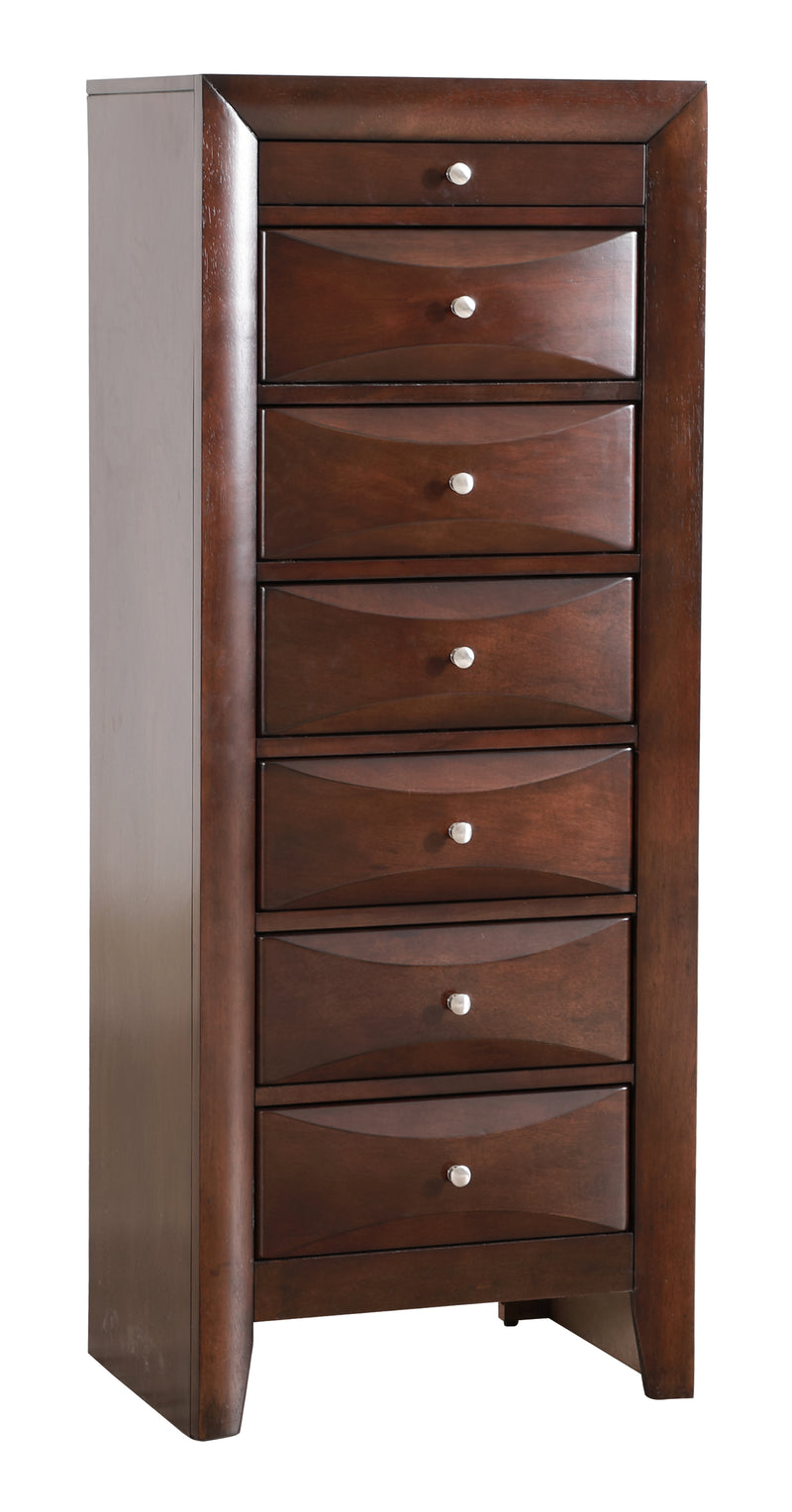 Glory Furniture Marilla Cappuccino 7 Drawers Lingerie Chest
