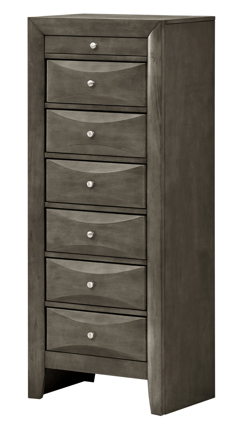 Glory Furniture Marilla Gray 7 Drawers Lingerie Chest