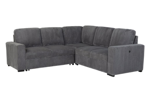 Global Furniture U2660 Grey Sectional without Chaise and Pullout