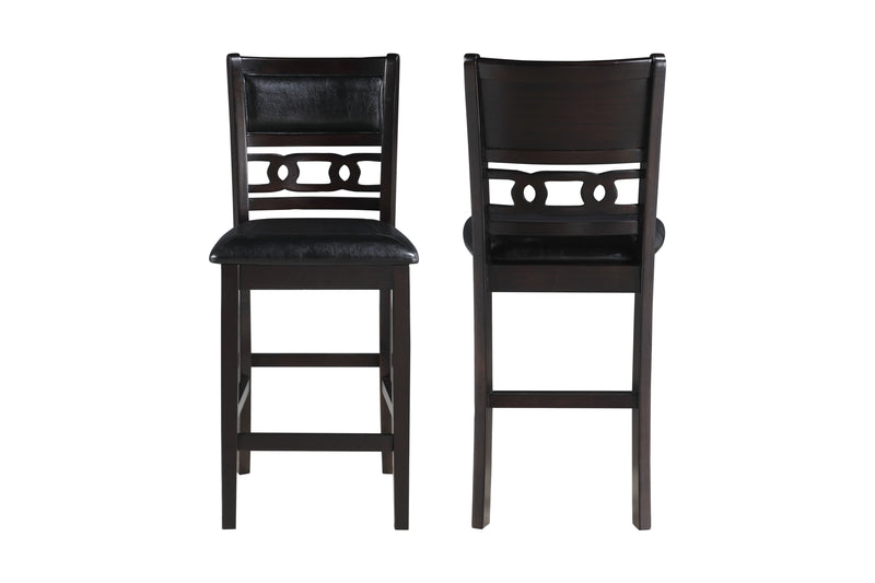 2 New Classic Furniture Gia Ebony Counter Height Chairs