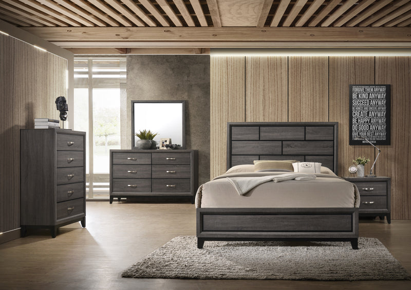 Crown Mark Akerson Grey Night Stand