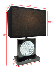 Crown Mark Black Nickel Table Lamp