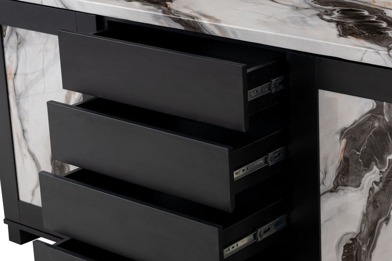 Global Furniture D12 Black Buffet