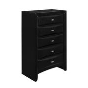 Global Furniture Linda Black Drawer Chest