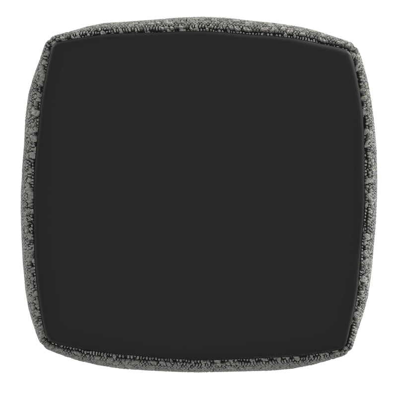 Steve Silver Nahara Black Boucle Woven Square Pouf
