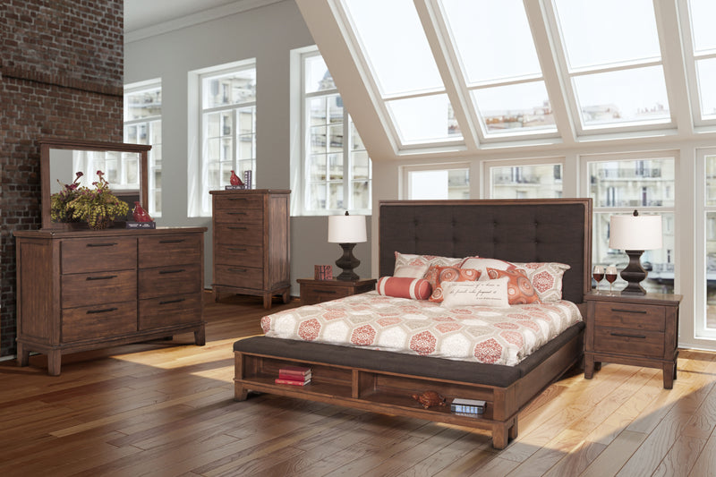 New Classic Furniture Cagney Chestnut Mirror