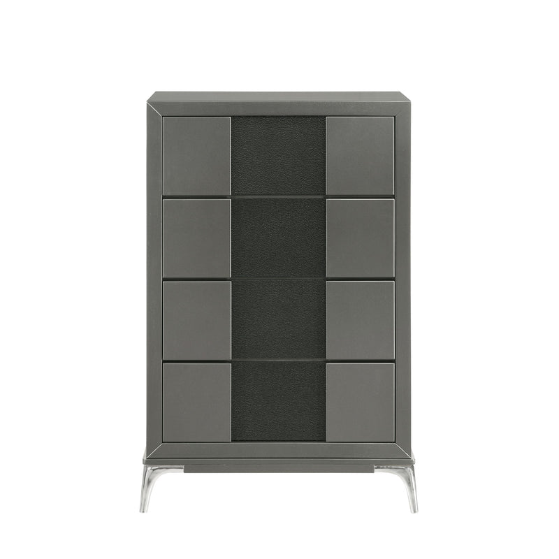 New Classic Furniture Nocturne Slate Gray 4 Drawer Chest