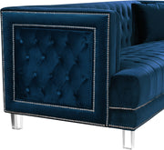 Meridian Furniture Lucas Black Velvet Loveseat