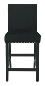 New Classic Furniture Celeste Black 5pc Round Counter Height Set