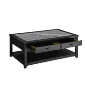 Steve Silver Garvine Black Gray Coffee Table