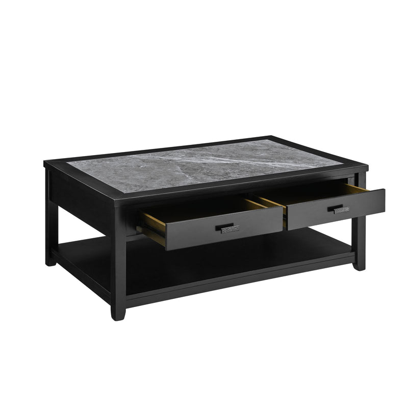 Steve Silver Garvine Black Gray Coffee Table