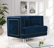 Meridian Furniture Lucas Black Velvet Chair