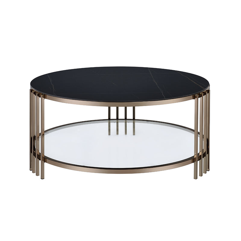 Acme Furniture Abisha Champagne Coffee Table