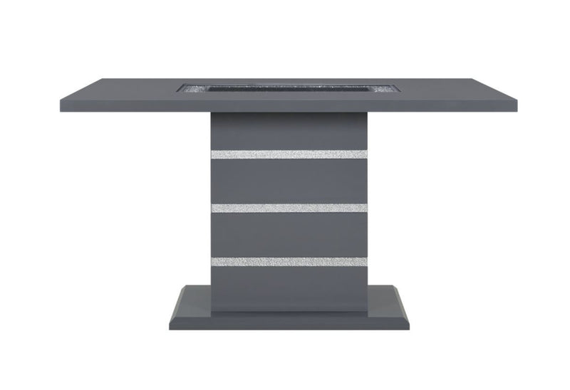 Global Furniture Monaco Dark Grey Rectangular Bar Table