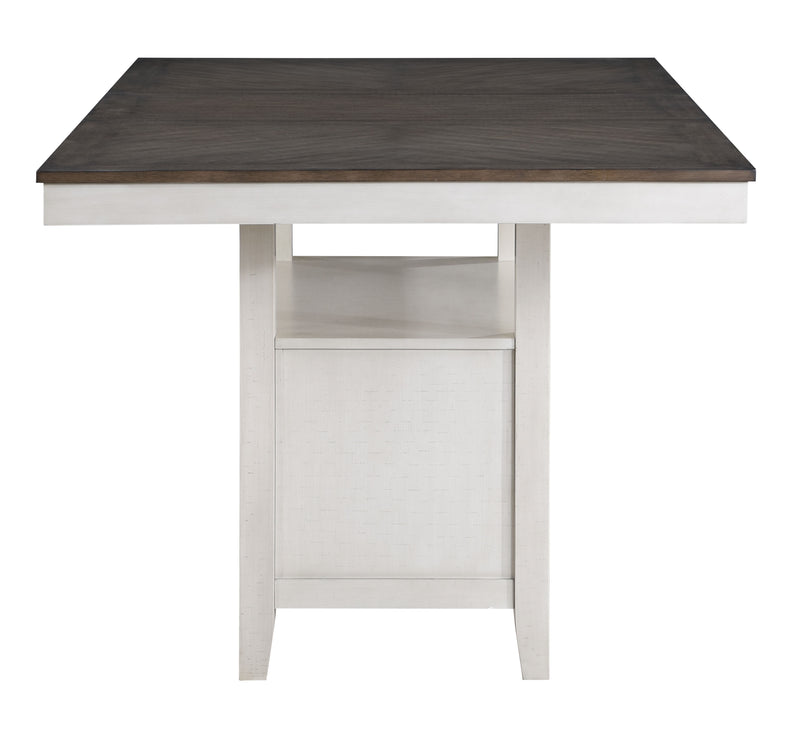 New Classic Furniture Richland Brown White Counter Height Set CNT-4CH