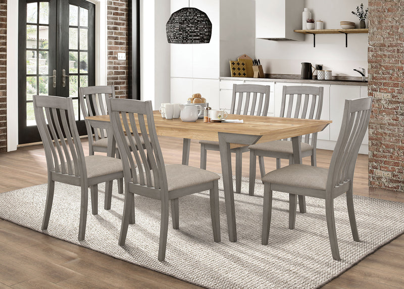 Coaster Furniture Nogales Coastal Grey 7pc Dining Room Set