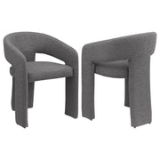 2 Coaster Furniture Eudora Grey Dining Arm Chairs