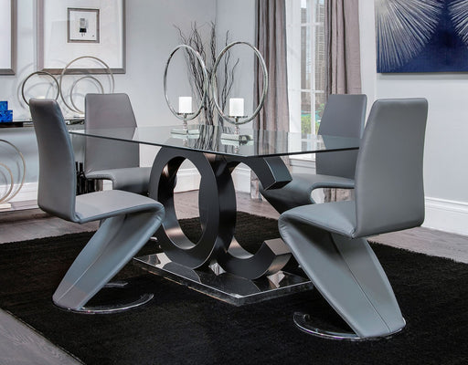 Global Furniture D2207 Grey 5pc Dining Room Set