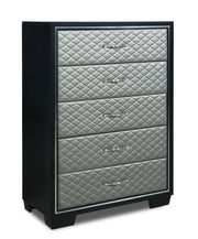 New Classic Furniture Luxor Black Silver Chest
